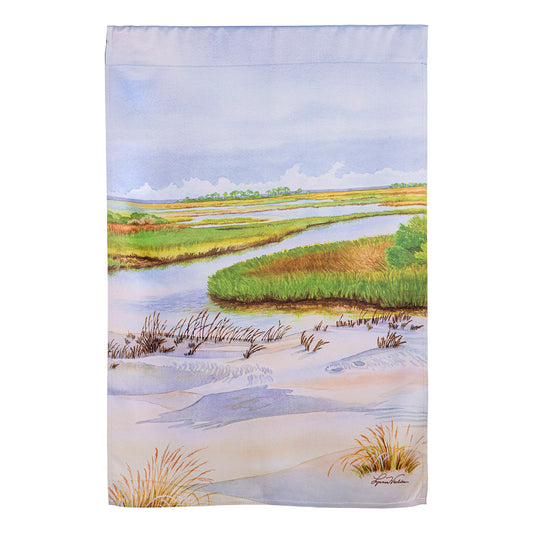 Coastal Landscape Suede House Flag - Tampa Home & Garden Store