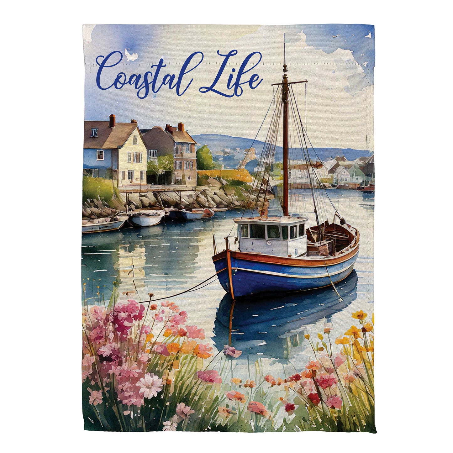 Coastal Life Suede Garden Flag - Tampa Home & Garden Store