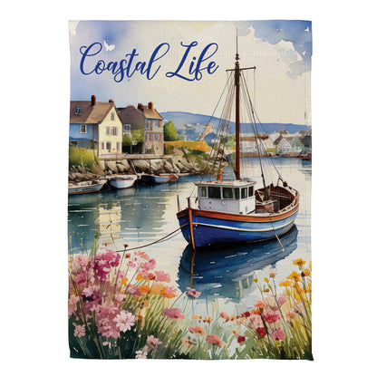 Coastal Life Suede Garden Flag - Tampa Home & Garden Store