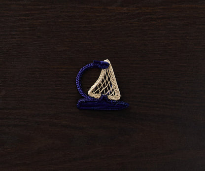 Coastal Sailboat Napkin Ring – Handwoven Iraca Palm – Nautical Table Decor from Colombia - Tampa Home & Garden Store