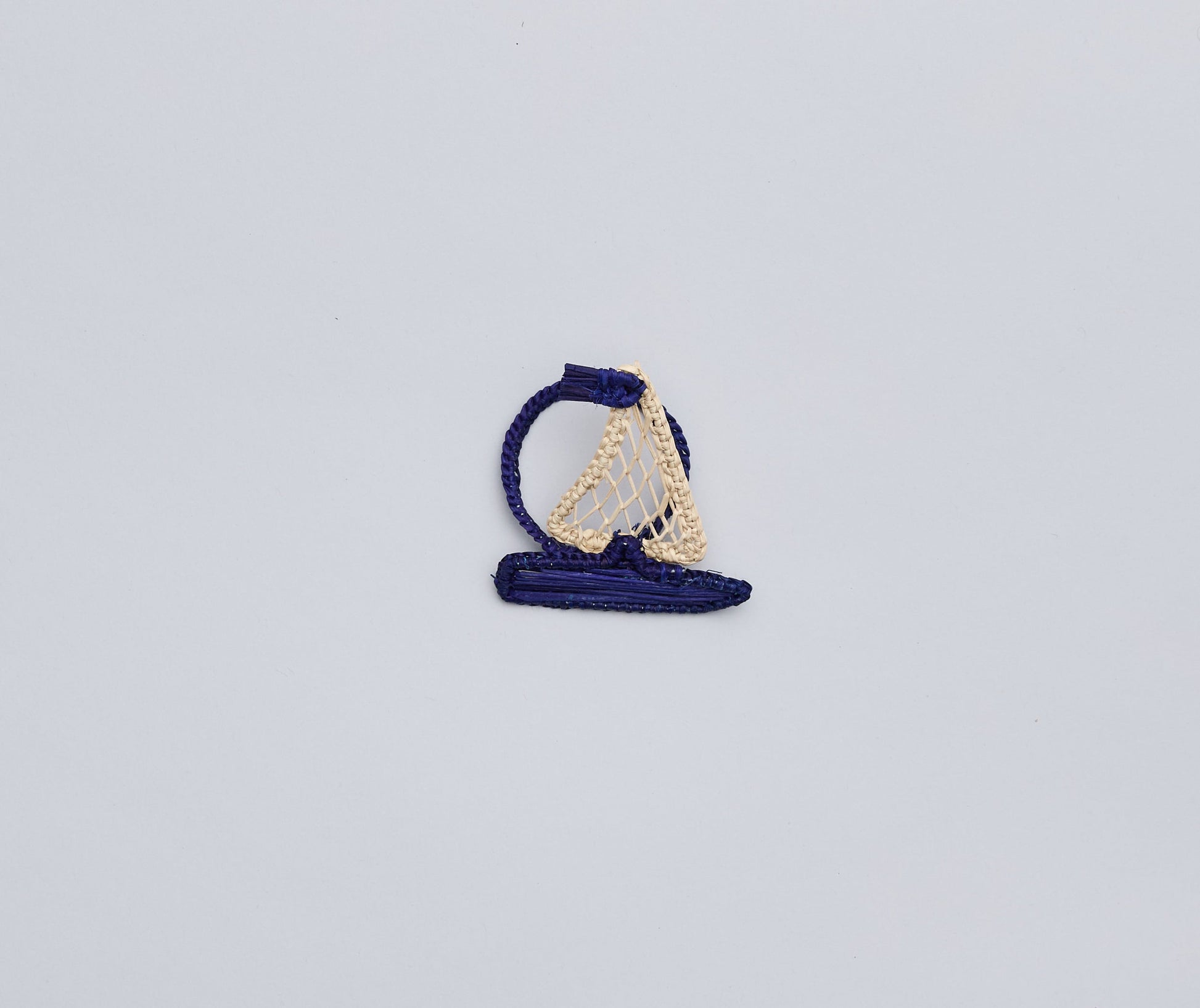 Coastal Sailboat Napkin Ring – Handwoven Iraca Palm – Nautical Table Decor from Colombia - Tampa Home & Garden Store