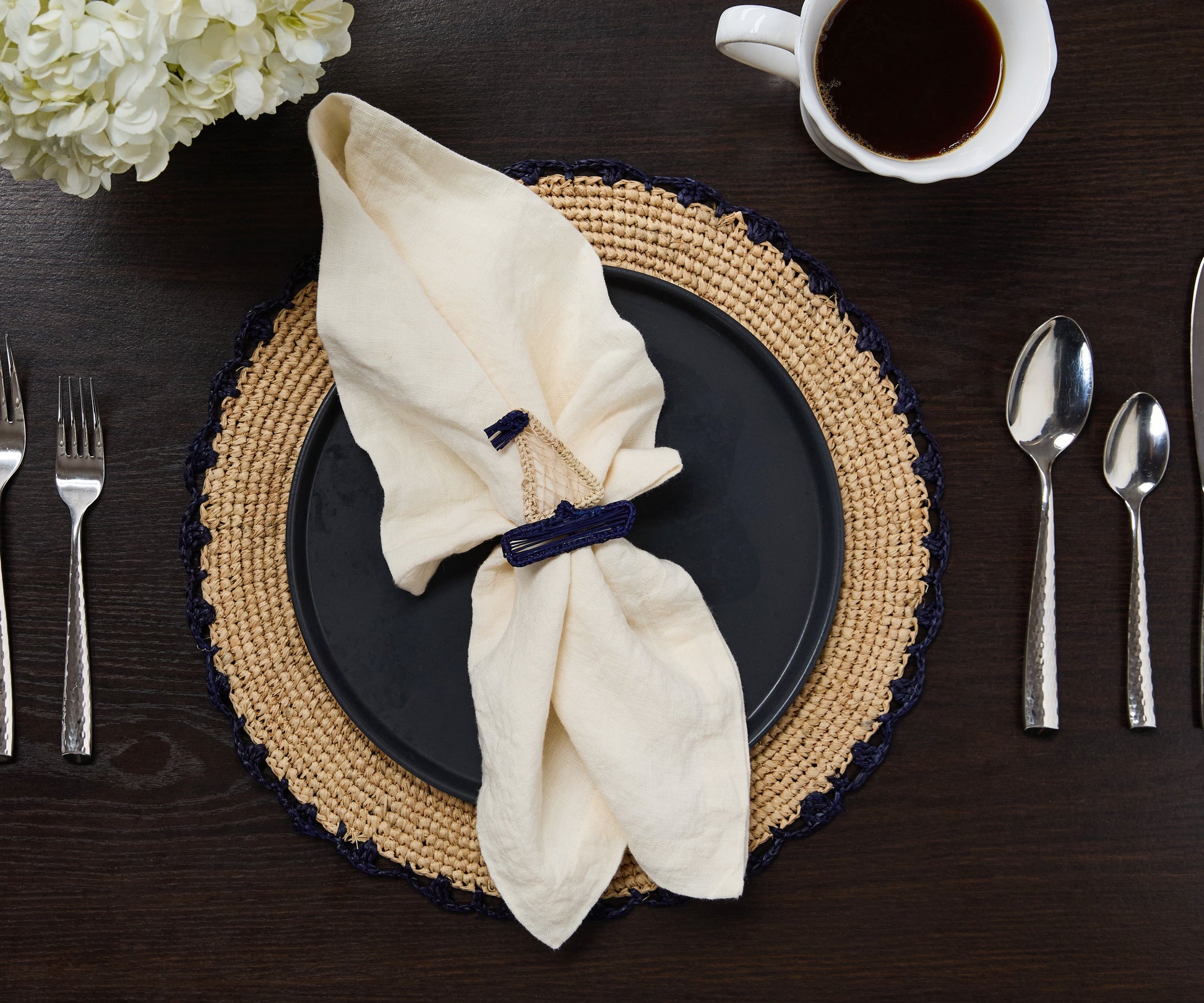 Coastal Sailboat Napkin Ring – Handwoven Iraca Palm – Nautical Table Decor from Colombia - Tampa Home & Garden Store