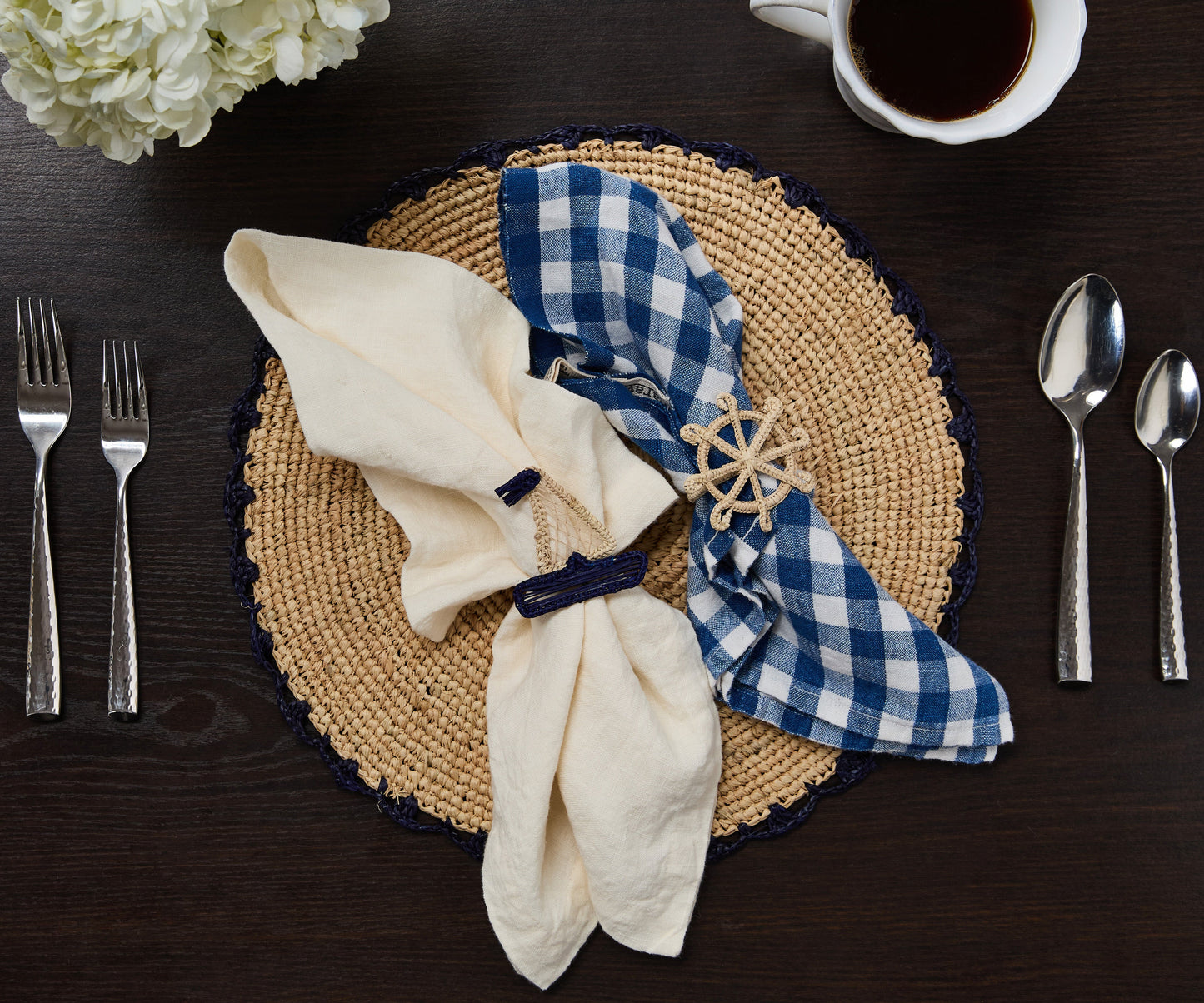 Coastal Sailboat Napkin Ring – Handwoven Iraca Palm – Nautical Table Decor from Colombia - Tampa Home & Garden Store