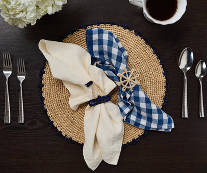 Coastal Sailboat Napkin Ring – Handwoven Iraca Palm – Nautical Table Decor from Colombia - Tampa Home & Garden Store