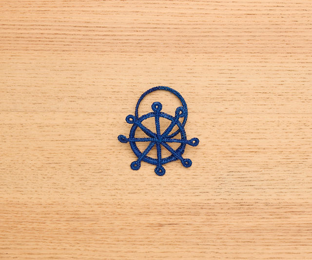 Coastal Ship Wheel Napkin Ring – 2.5” Handwoven Iraca Palm – Nautical Table Decor from Colombia - Tampa Home & Garden Store