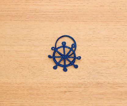 Coastal Ship Wheel Napkin Ring – 2.5” Handwoven Iraca Palm – Nautical Table Decor from Colombia - Tampa Home & Garden Store
