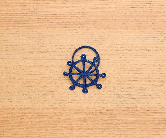 Coastal Ship Wheel Napkin Ring – 2.5” Handwoven Iraca Palm – Nautical Table Decor from Colombia - Tampa Home & Garden Store