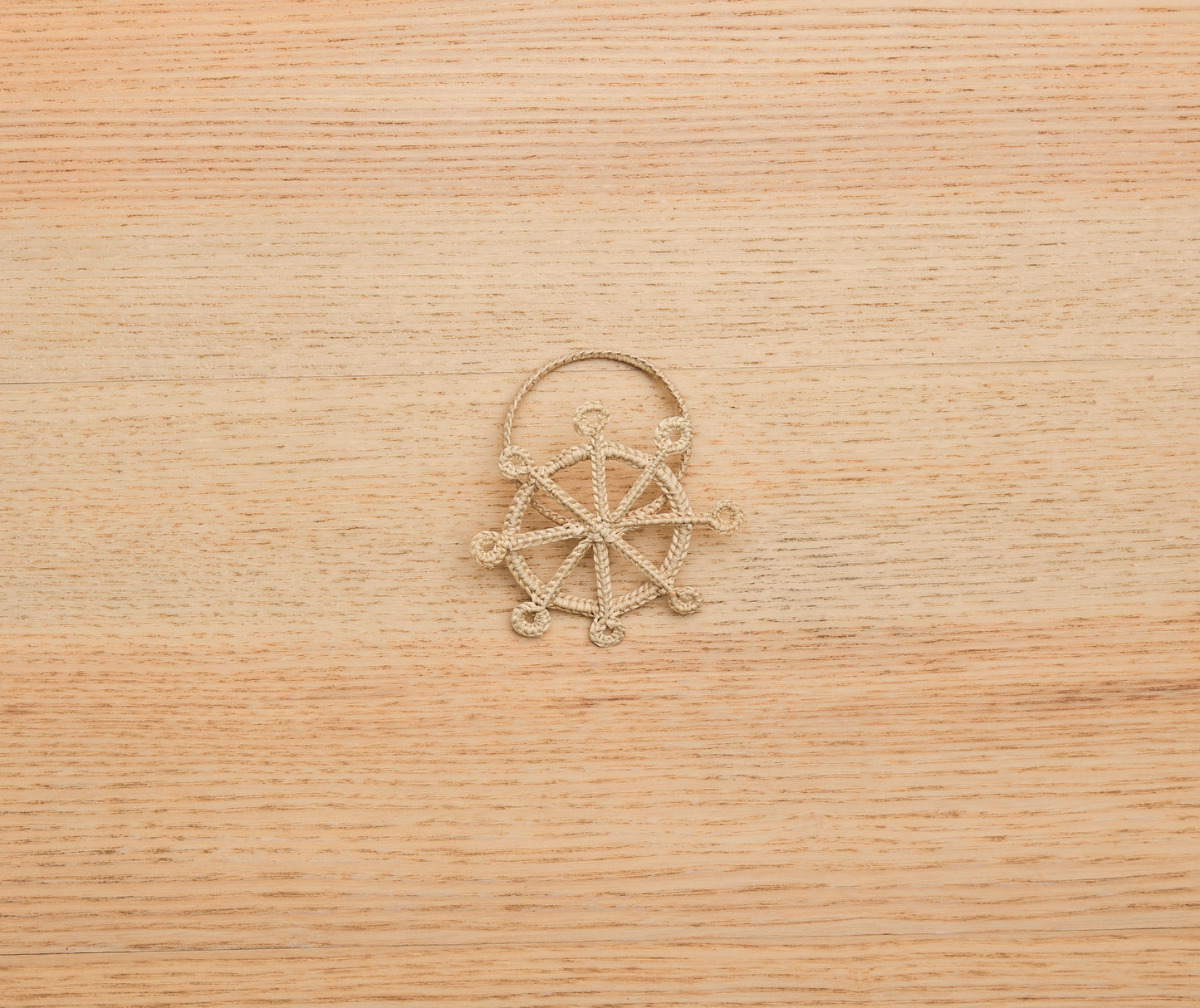 Coastal Ship Wheel Napkin Ring – 2.5” Handwoven Iraca Palm – Nautical Table Decor from Colombia - Tampa Home & Garden Store