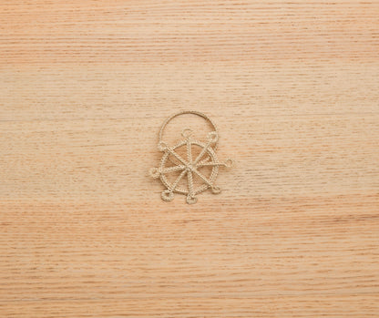 Coastal Ship Wheel Napkin Ring – 2.5” Handwoven Iraca Palm – Nautical Table Decor from Colombia - Tampa Home & Garden Store