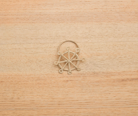 Coastal Ship Wheel Napkin Ring – 2.5” Handwoven Iraca Palm – Nautical Table Decor from Colombia - Tampa Home & Garden Store
