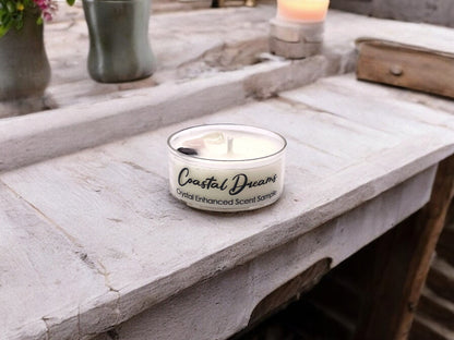 Rêves Côtiers, Bougie Théière en Cire de Noix de Coco et Soja de Qualité Supérieure, 28 g