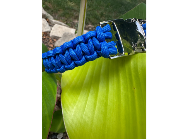 Cobra Braid in Royal Blue - Handmade Dog Collar - Tampa Home & Garden Store