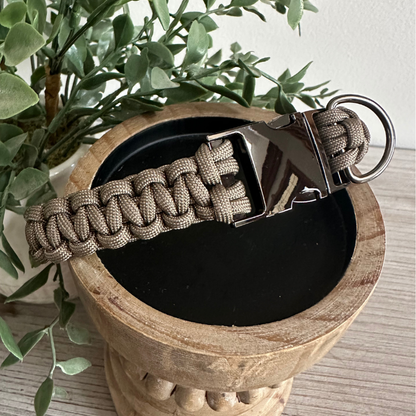 Cobra Braid in Tan - Handmade Dog Collar - Tampa Home & Garden Store