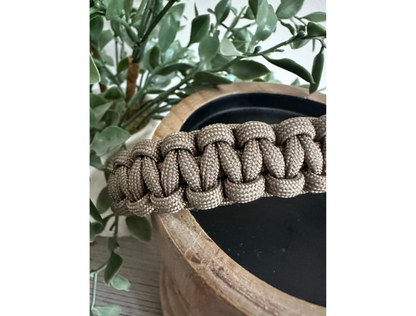 Cobra Braid in Tan - Handmade Dog Collar - Tampa Home & Garden Store