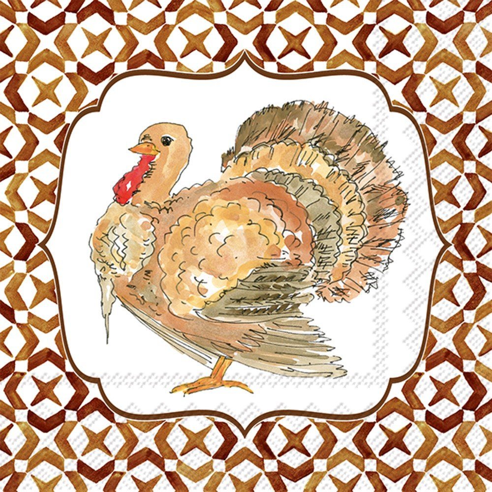 Cocktail Turkey Cocktail Napkin - Tampa Home & Garden Store