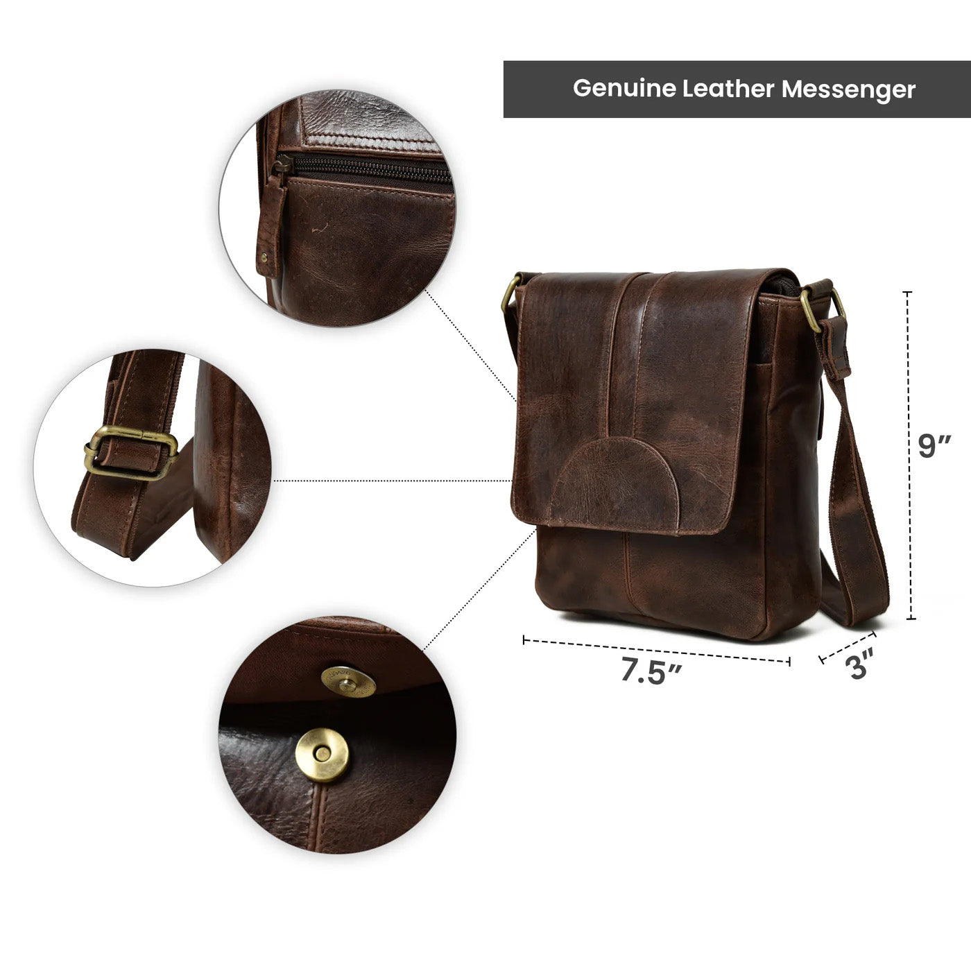 Cocoa Classic Messenger Bag - Tampa Home & Garden Store
