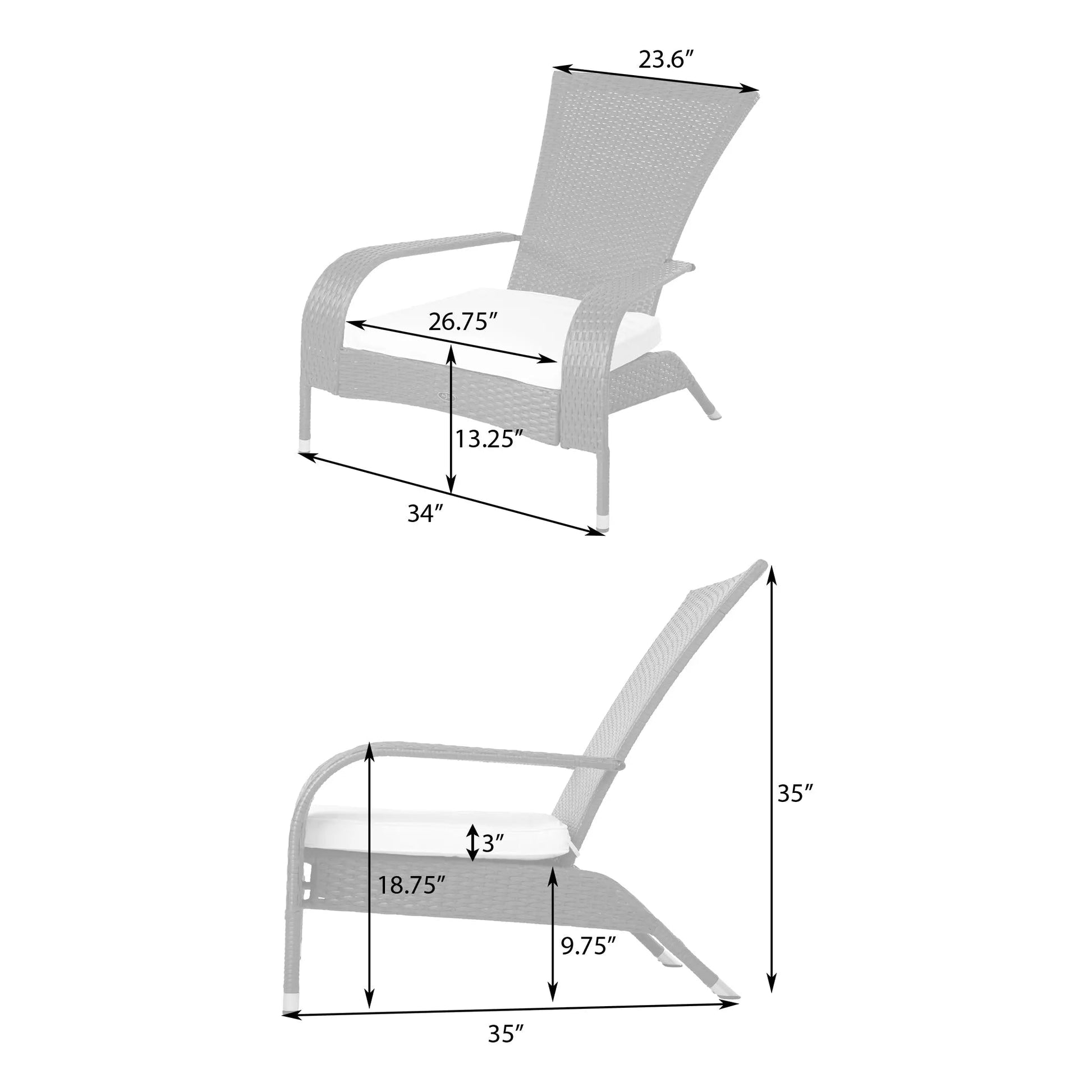 Coconino Wicker Chair - Tampa Home & Garden Store