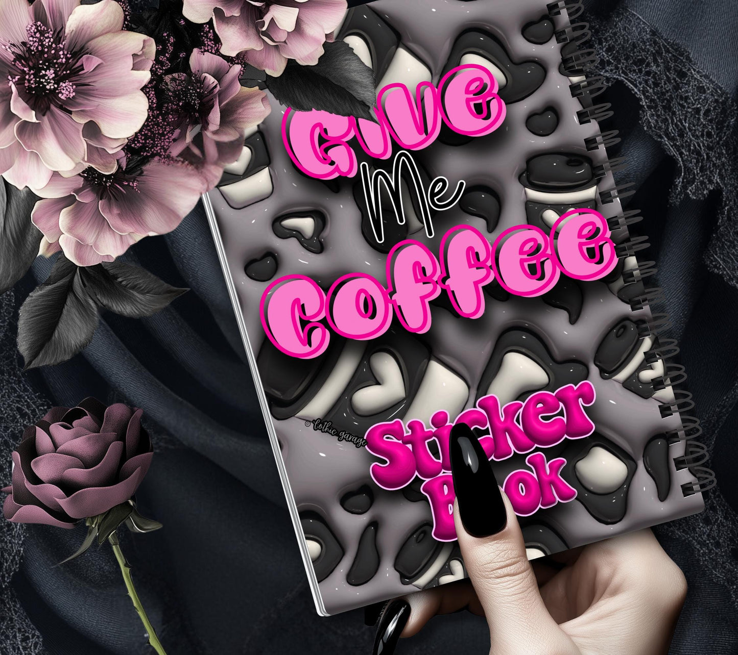 Coffee Addiction Reusable Sticker Book, Perfect Fun Gift to Personalize for Coffee Lovers & Sticker Collectors - Tampa Home & Garden Store