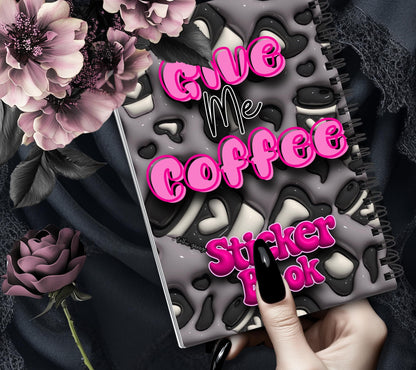 Coffee Addiction Reusable Sticker Book, Perfect Fun Gift to Personalize for Coffee Lovers & Sticker Collectors - Tampa Home & Garden Store