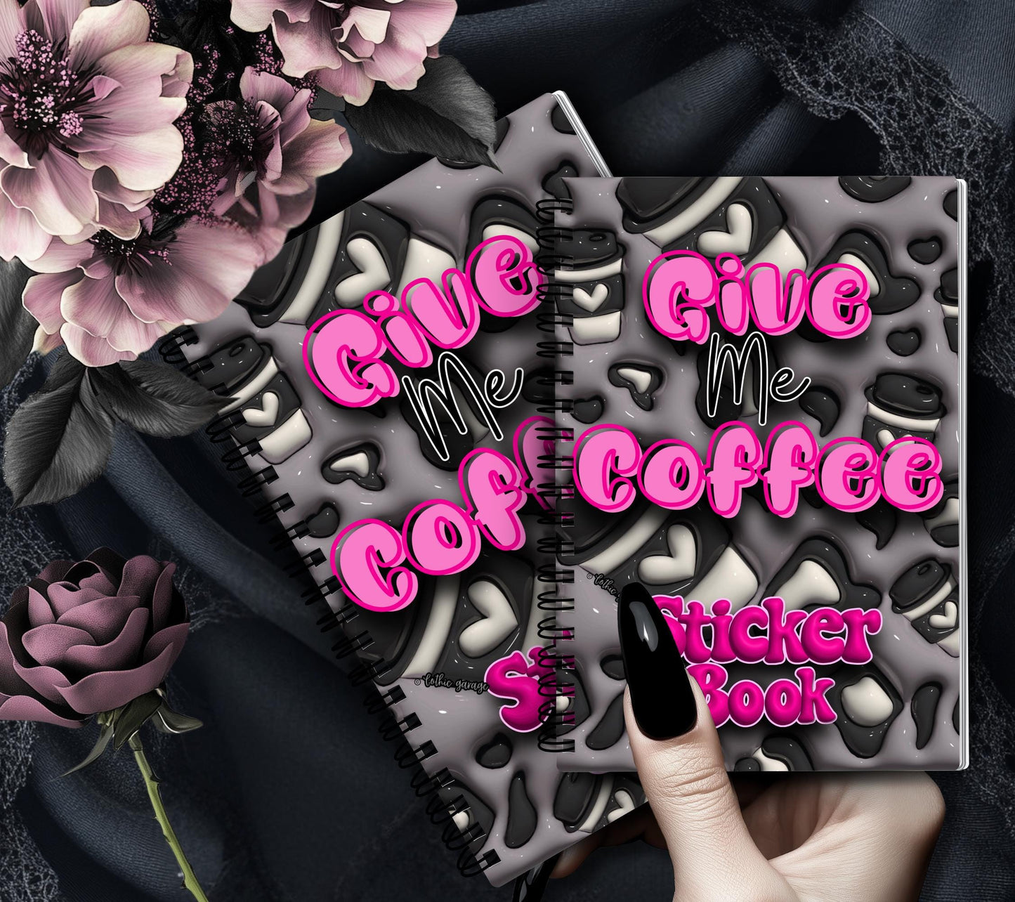 Coffee Addiction Reusable Sticker Book, Perfect Fun Gift to Personalize for Coffee Lovers & Sticker Collectors - Tampa Home & Garden Store