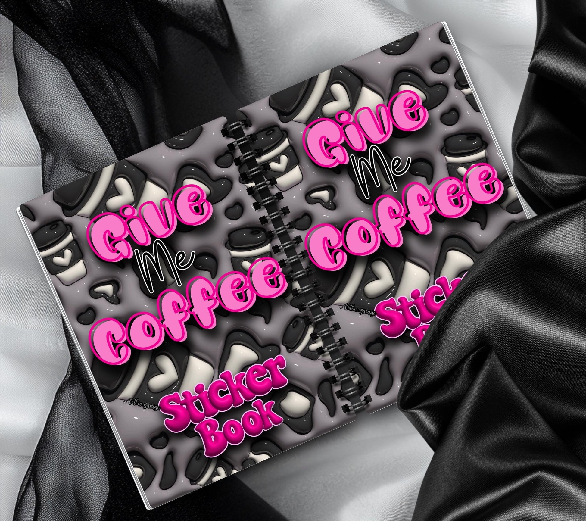 Coffee Addiction Reusable Sticker Book, Perfect Fun Gift to Personalize for Coffee Lovers & Sticker Collectors - Tampa Home & Garden Store