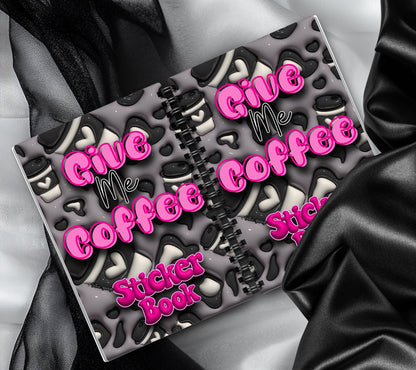 Coffee Addiction Reusable Sticker Book, Perfect Fun Gift to Personalize for Coffee Lovers & Sticker Collectors - Tampa Home & Garden Store