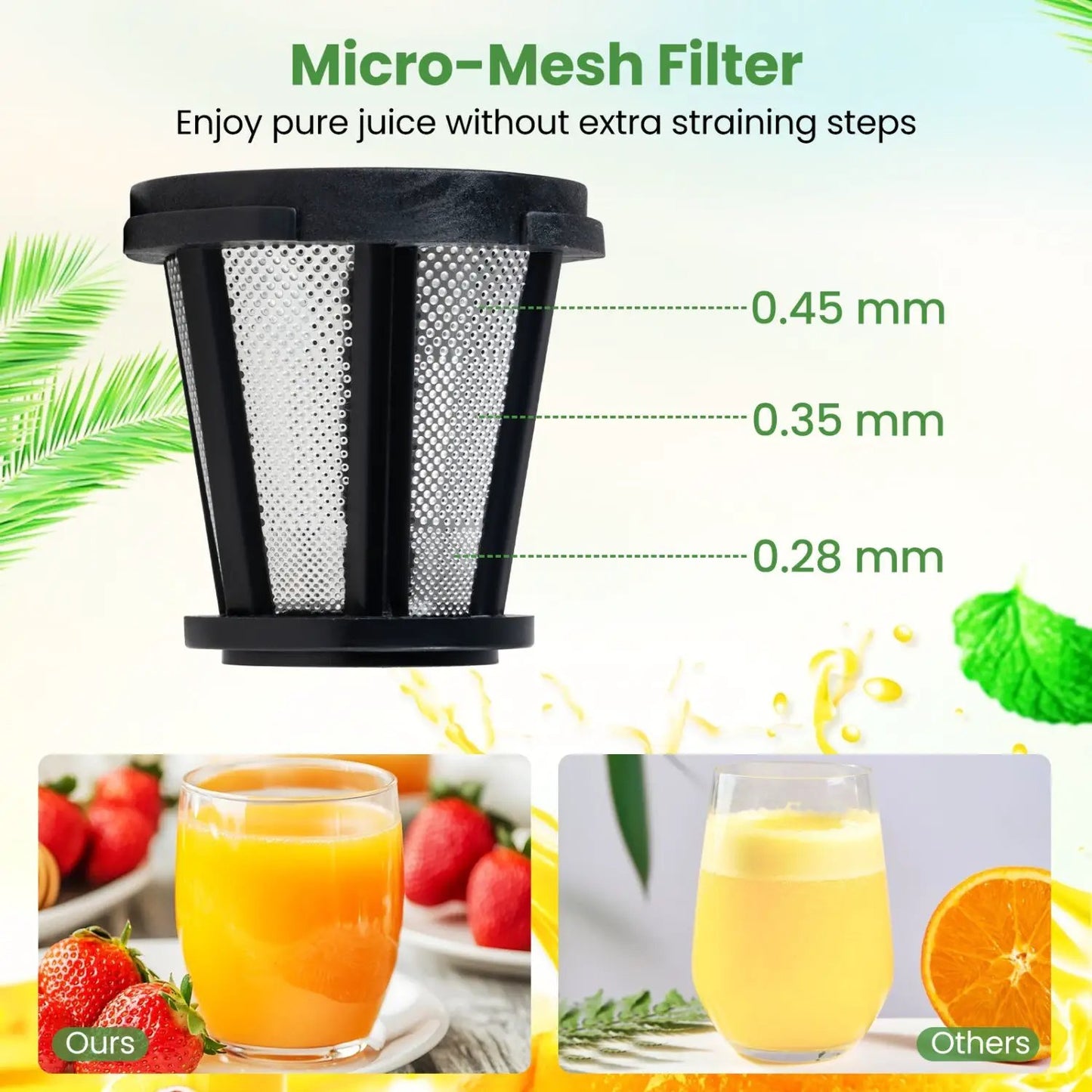 Cold Press Juicer Machine with 95 Percent Yield