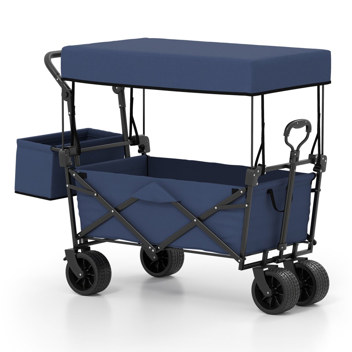 GemGear collapsible wagon with removable blue canopy and detachable storage bag, 4 wheels on Tampa Home & Garden Store