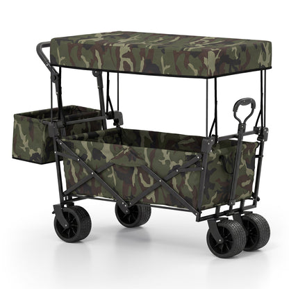 GemGear camouflage collapsible wagon with removable canopy and detachable storage bag 4 wheels on Tampa Home & Garden Store