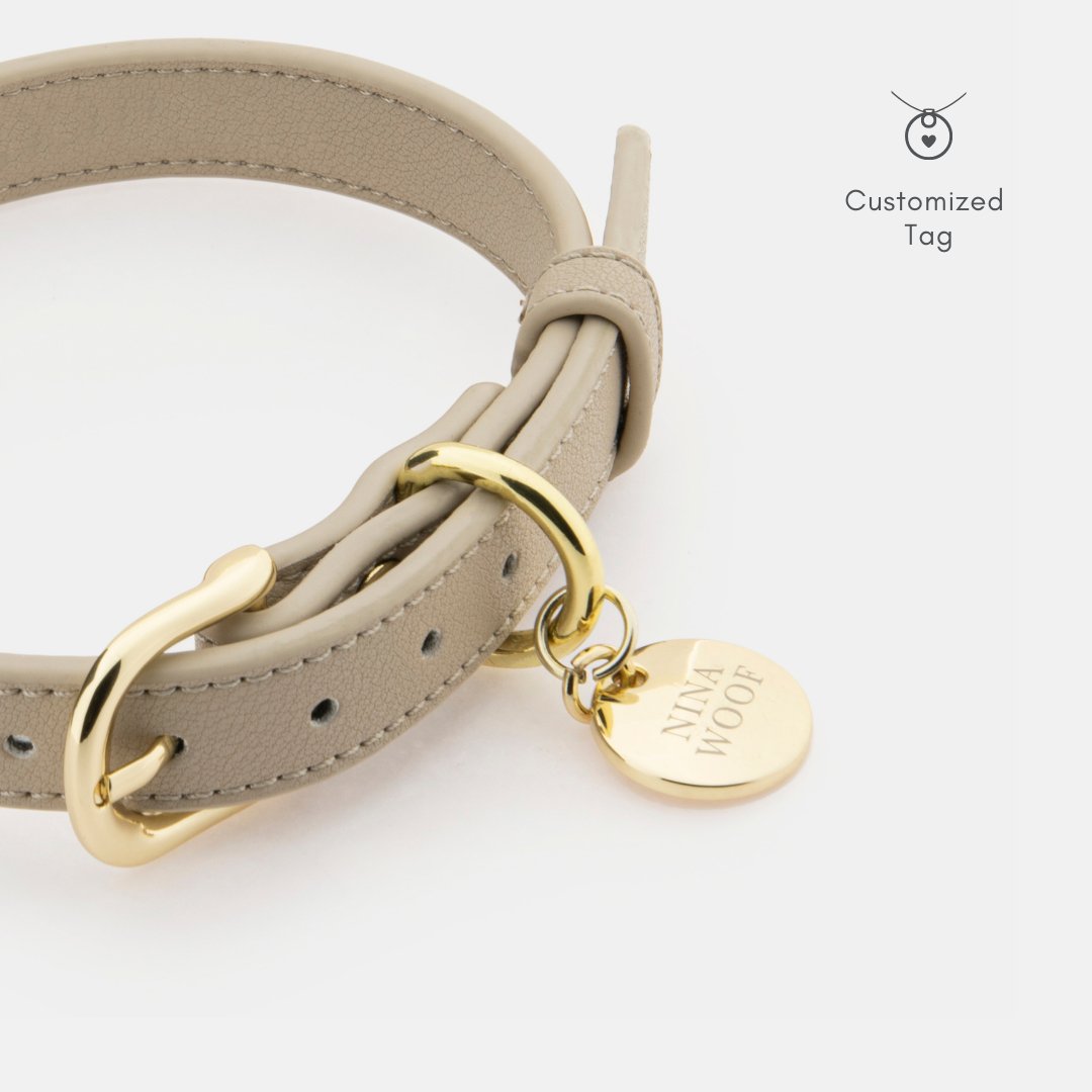 Collar - Air Tag Enabled - Vegan Leather - Cupertino - Tampa Home & Garden Store