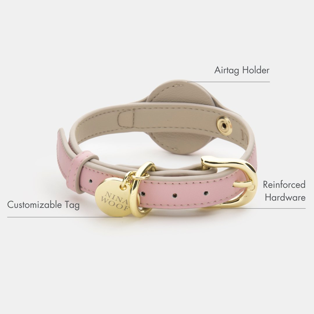 Collar - Air Tag Enabled - Vegan Leather - Cupertino - Tampa Home & Garden Store