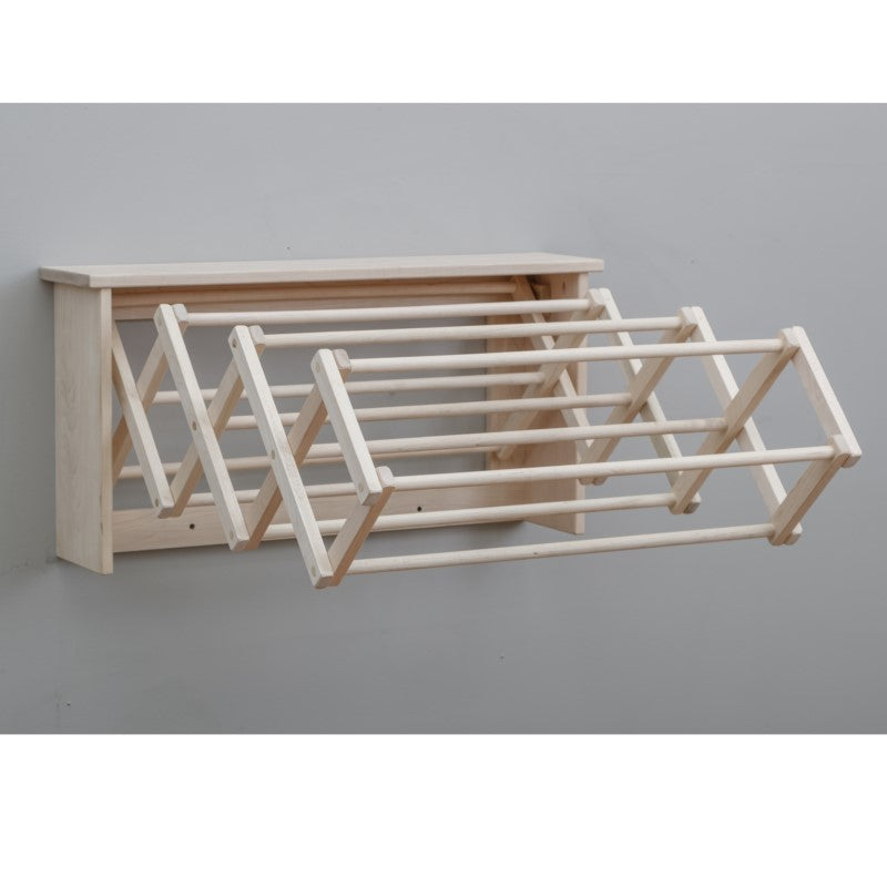 Collective Wall Clothes Drying Rack ~ Solid Maple Hardwood, Folding, Hand Built in USA - Tampa Home & Garden Store