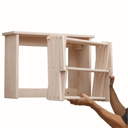 Collective Wall Clothes Drying Rack ~ Solid Maple Hardwood, Folding, Hand Built in USA - Tampa Home & Garden Store