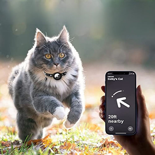 Reflective Cat Collar with GPS Tracker Holder Breakaway Safety Collar - Tampa Home & Garden Store
