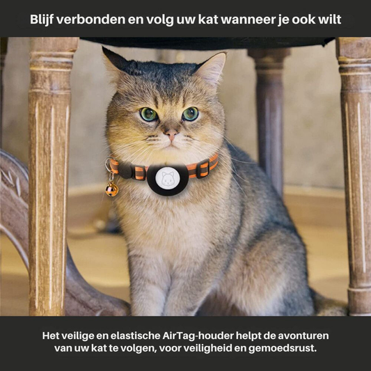 Reflective Cat Collar with GPS Tracker Holder Breakaway Safety Collar - Tampa Home & Garden Store