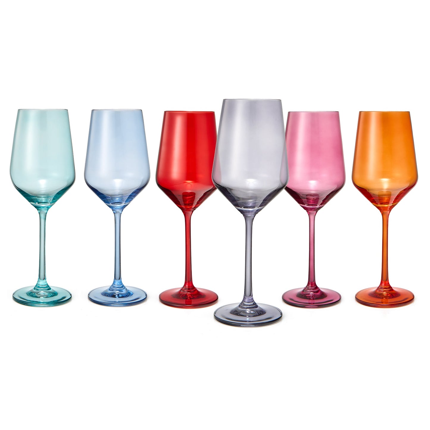Colorata Stemmed Wine Glassware Set of 6