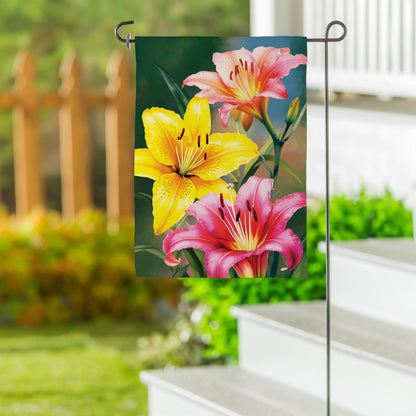Colorful Daylily Suede Garden Flag - Tampa Home & Garden Store