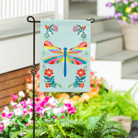 Colorful Dragonfly Burlap Garden Flag - Tampa Home & Garden Store