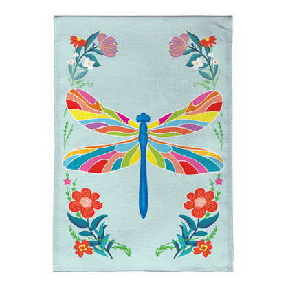 Colorful Dragonfly Burlap Garden Flag - Tampa Home & Garden Store
