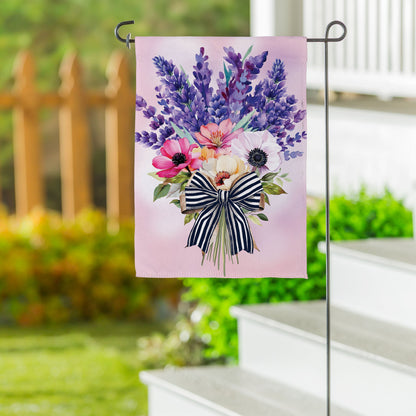 Colorful Floral Bouquet Suede Garden Flag - Tampa Home & Garden Store