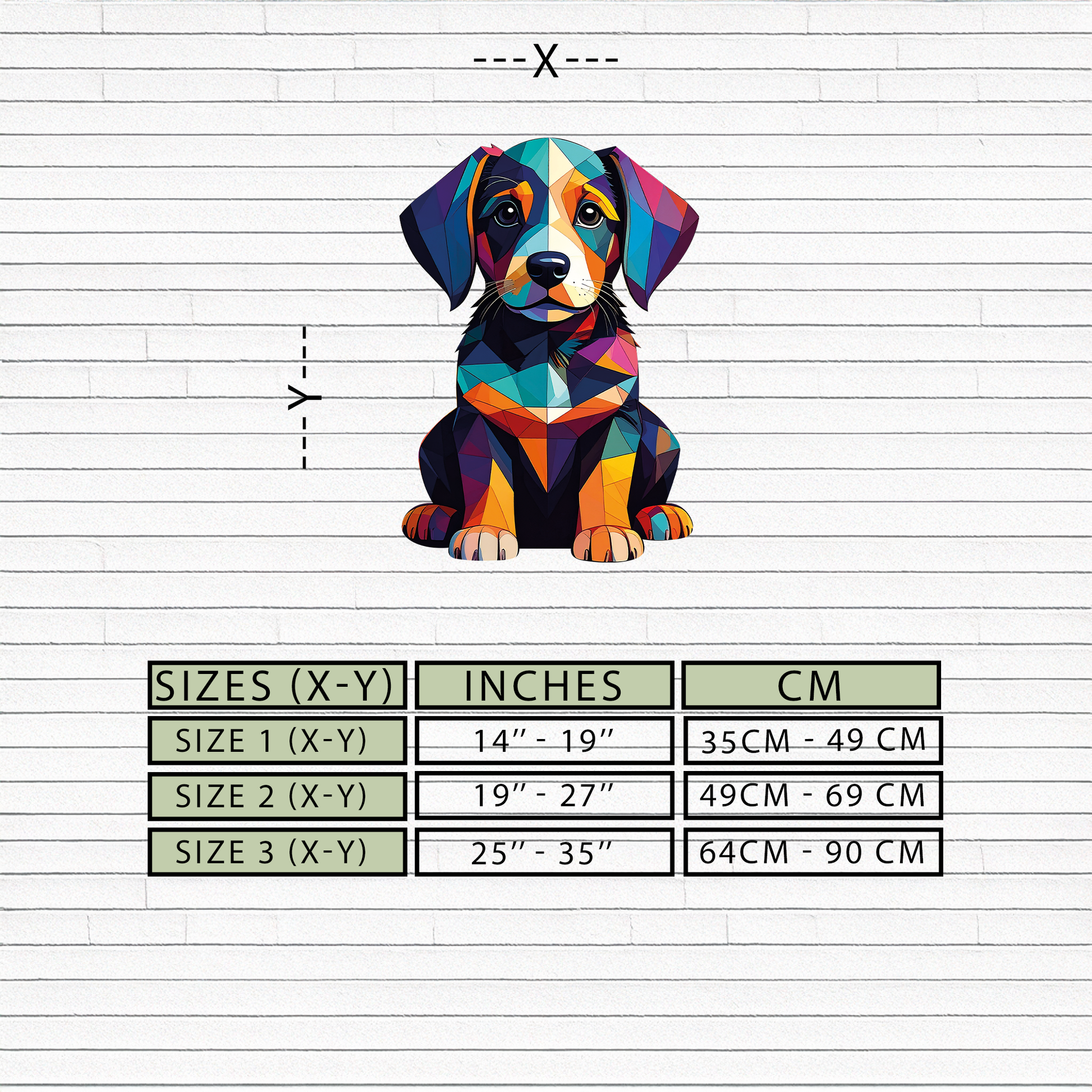 Colorful Geometric Dog Metal Wall Art – Bold Puppy Decor-KAFUVM038 - Tampa Home & Garden Store