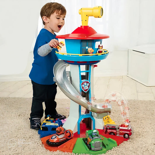 Kids Car Ramp Toy Set with Slide Tower & Race Track Playset - Tampa Home & Garden Store