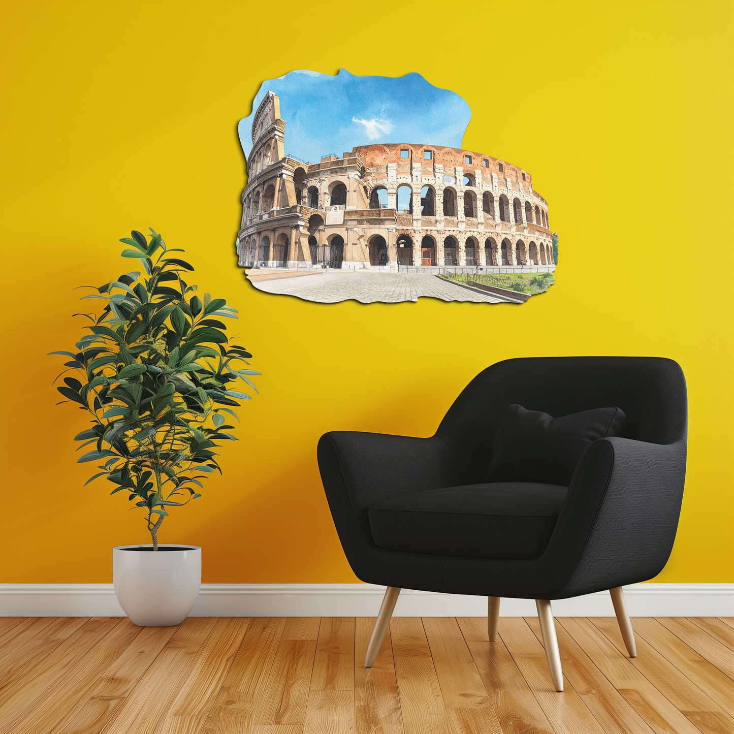 Colosseum Metal Wall Art – Ancient Rome Landmark Decor-KAFUVM023 - Tampa Home & Garden Store