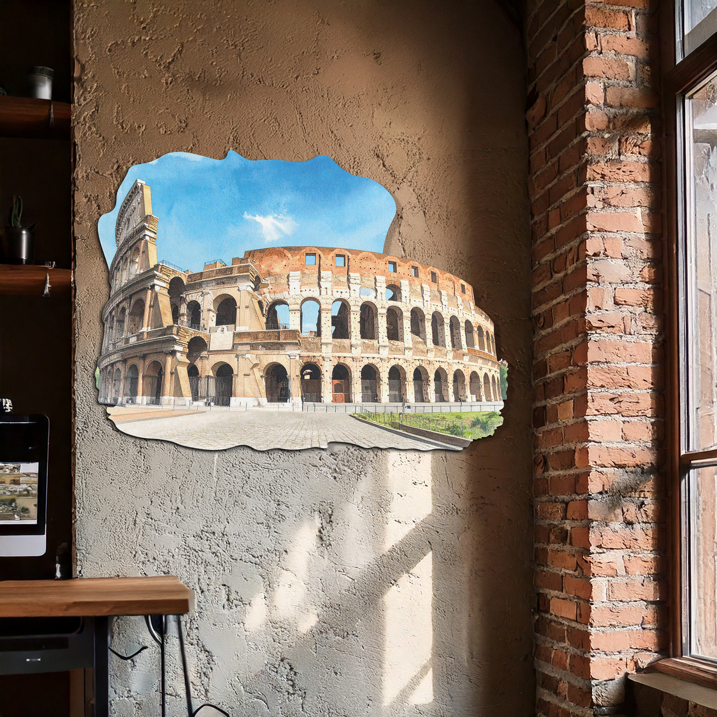 Colosseum Metal Wall Art – Ancient Rome Landmark Decor-KAFUVM023 - Tampa Home & Garden Store