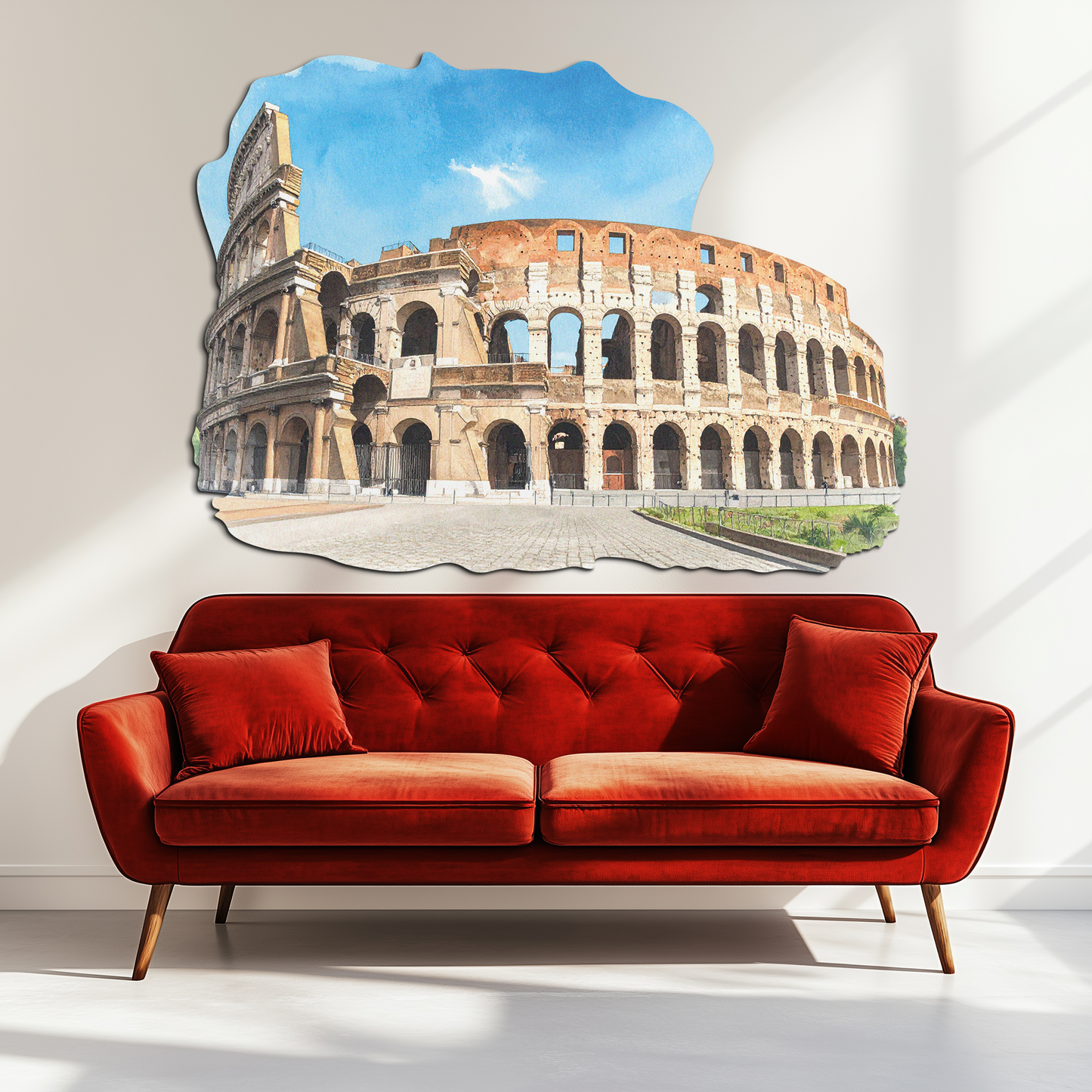 Colosseum Metal Wall Art – Ancient Rome Landmark Decor-KAFUVM023 - Tampa Home & Garden Store