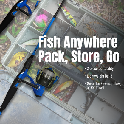Combo de caña de pescar y carrete giratorio Reaction Tackle – Predator Pro - NUEVO