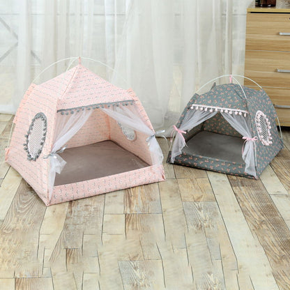 Comfy Calming Pet Tent Bed for Small Dogs and Cats - Tampa Home & Garden Store