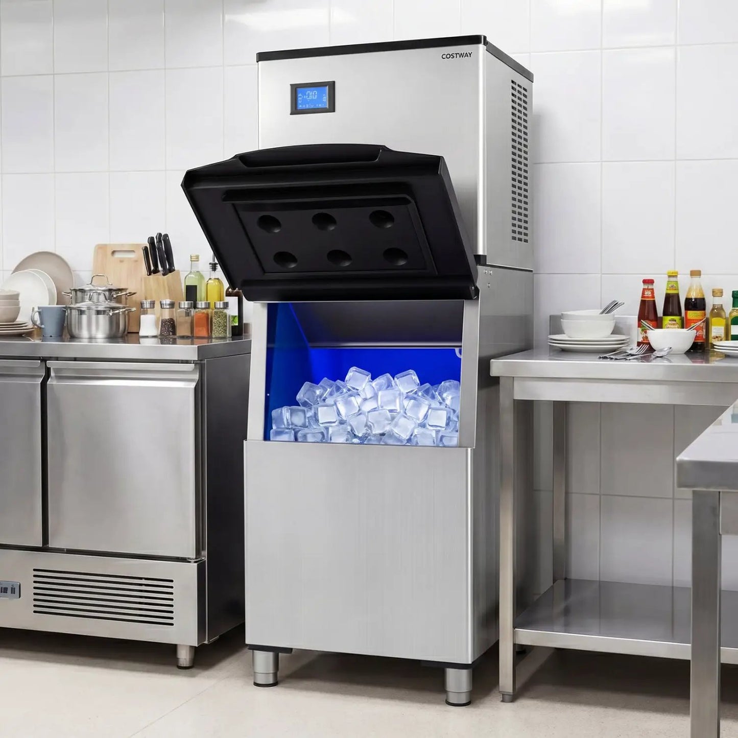 Freestanding Commercial Ice Maker 450 lbs/24H