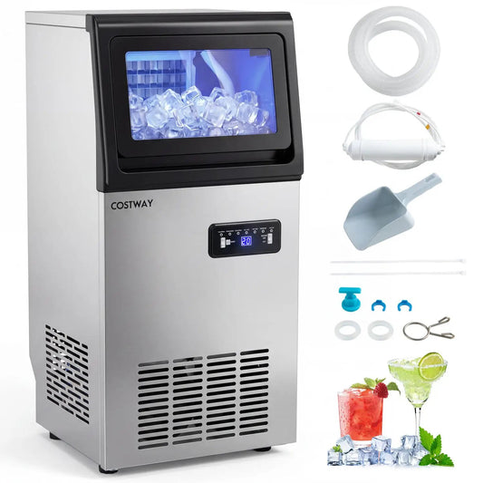 Stainless Steel Commercial Ice Maker 110 Lbs