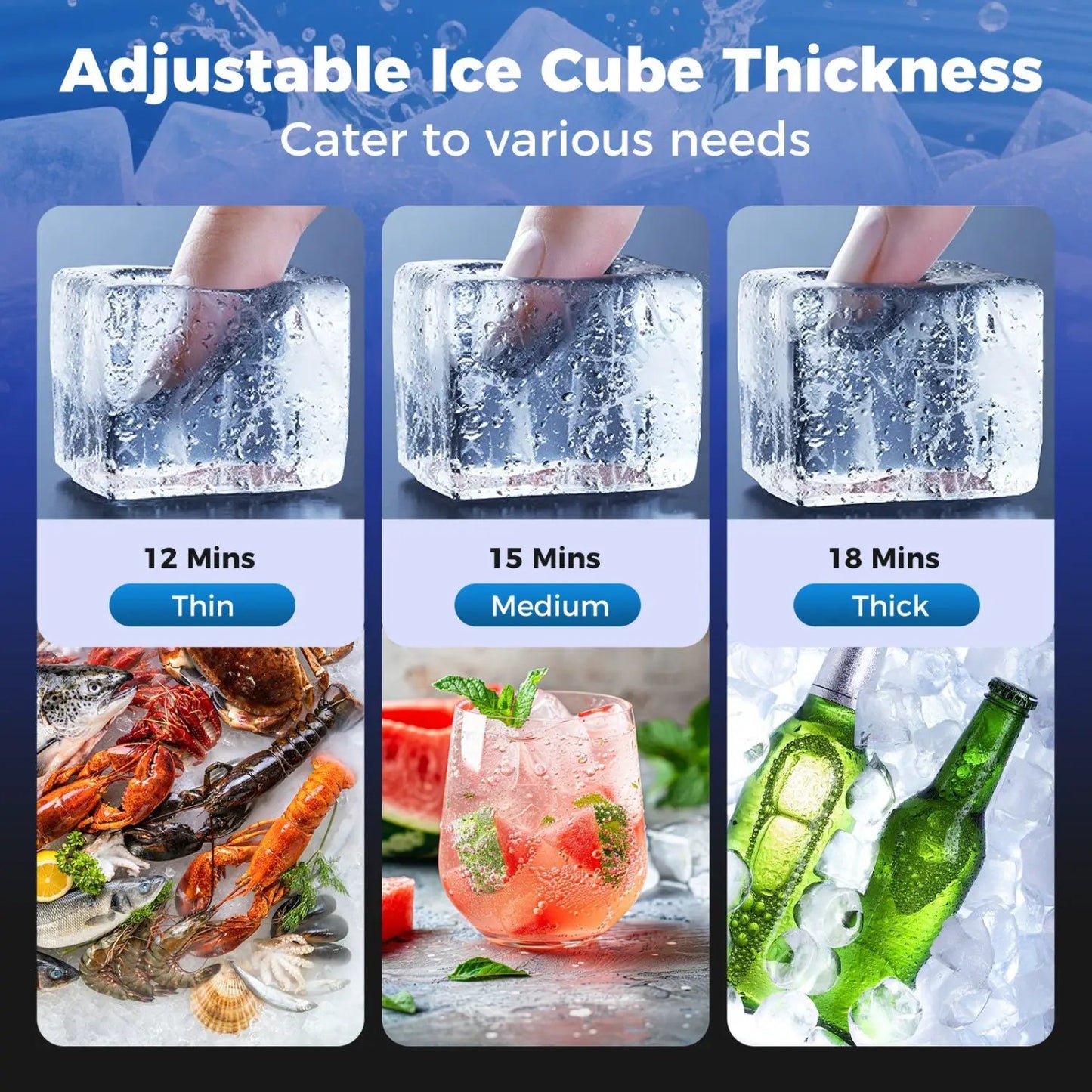Commercial Ice Maker 110 Lbs Daily Capacity